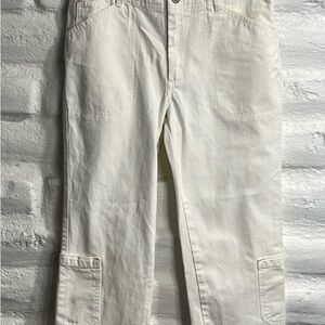 GAP Women's White Ankle Pants